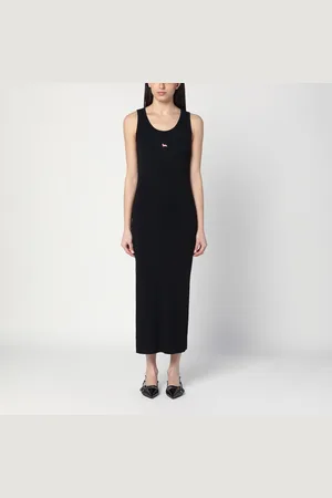 Maison Kitsuné Ribbed dress with logo