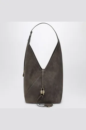 Salvatore Ferragamo Gray suede hobo bag