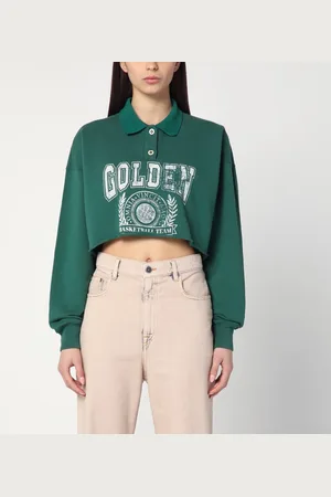 Golden Goose Polo cropped sweatshirt with logo