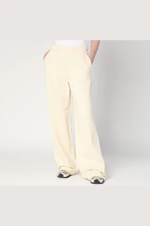 Moncler Cream-colored cotton trousers