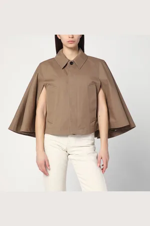 Burberry Cropped cape in cotton blend