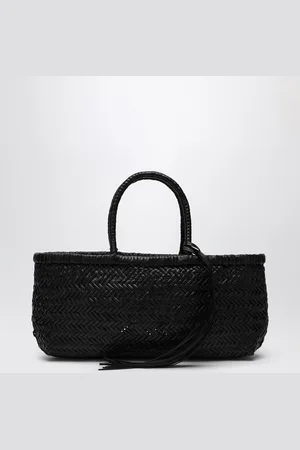 MANEBI Woven nappa tote bag