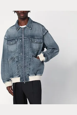 Golden Goose Bomber washed effect in denim