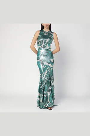 Etro Laminated jersey dress with Paisley print