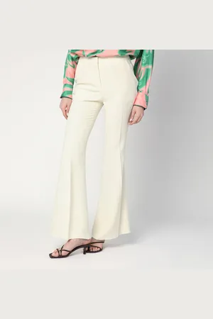 Etro Flared trousers in ivory viscose