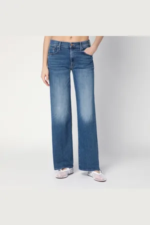 Mother The Mid Rise Maven Sneak jeans in washed