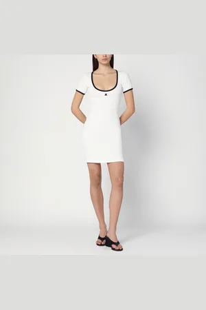 Courrèges Black/ mini dress in cotton