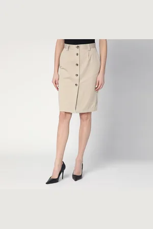 ANINE BING Buttoned pencil skirt