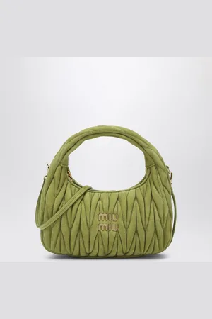 Miu Miu Small Miu Wander ivy suede bag