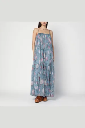 Chloé Long silk dress with floral print