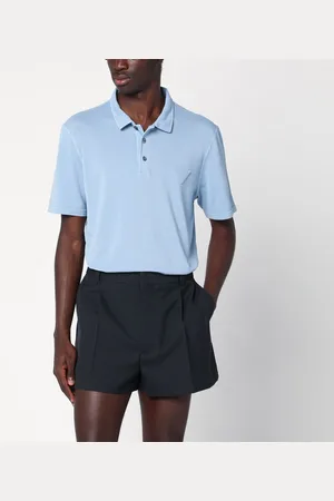 Prada Periwinkle-coloured polo shirt in cotton