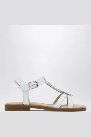 Il gufo Sandal with applied flowers