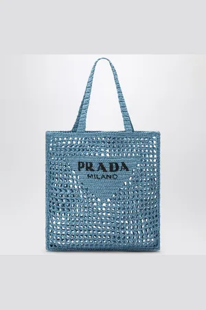 Prada Crochet tote bag with logo