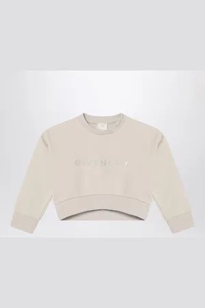Givenchy Cream-colored cropped sweatshirt with logo