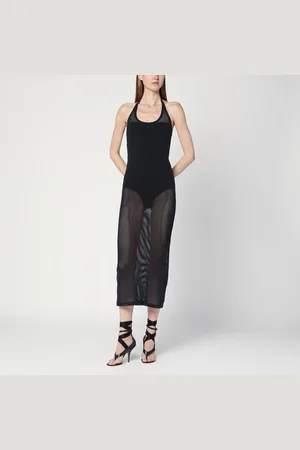 Courrèges Mesh cotton dress