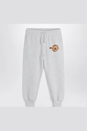 Mini Rodini Gray jogging pants with Flundra print