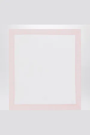 Il gufo Cover with pink seersucker border