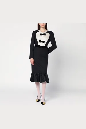 VALENTINO Midi wool dress with bows