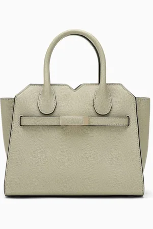 VALEXTRA Mini tundra-coloured Milan bag