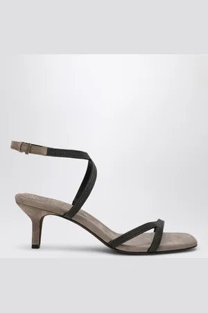 Brunello Cucinelli Sandal City with Precious Straps