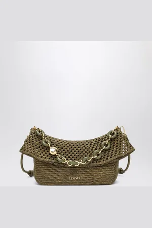 Loewe Medium Ola bag in dark raffia