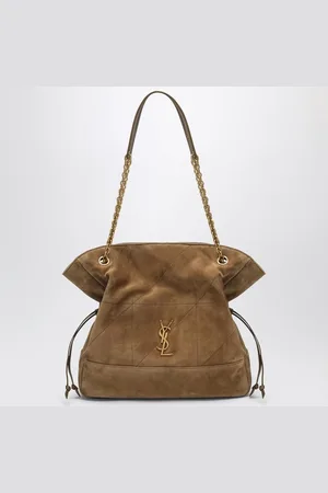 Saint Laurent Borsa shopping Jamie in suede beige