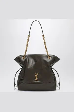 Saint Laurent Brown leather shopping bag Jamie