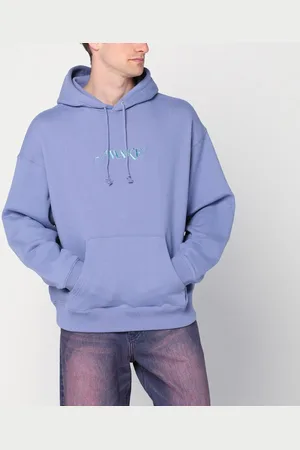 AWAKE NY Lilac cotton sweatshirt with logo