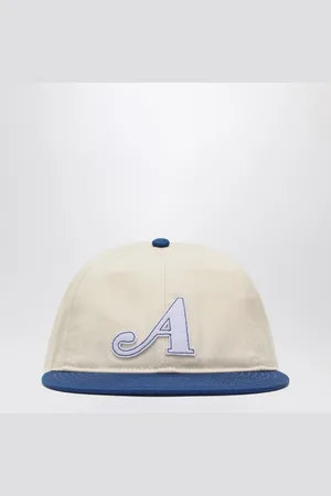 AWAKE NY Cream/blue baseball cap with logo