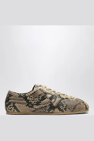 DRIES VAN NOTEN Printed leather low-top sneaker