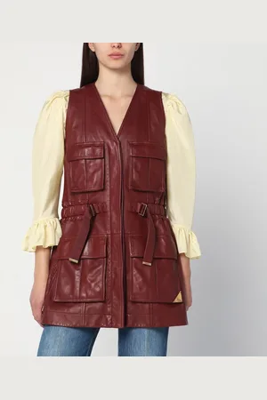Chloé Bordeaux vest in leather