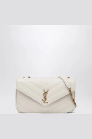 Saint Laurent Medium Lou Lou Cream Soft leather bag
