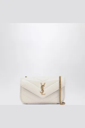 Saint Laurent Lou Lou mini Cream Soft leather bag