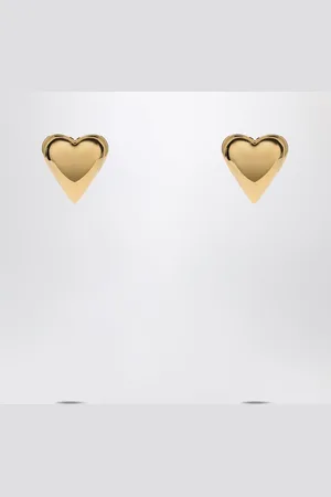 Alaïa Le Coeur Bombé gold earrings