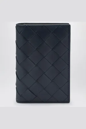 Bottega Veneta Cardholder with flap in /cypress Intrecciato