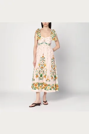 Farm Rio Midi dress with bow straps