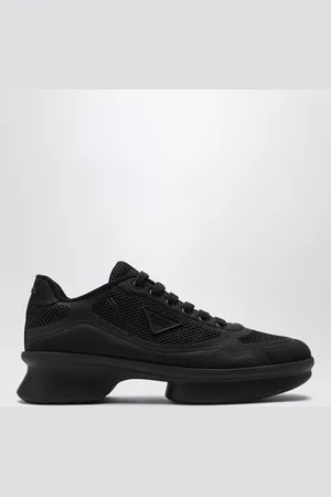 Prada Fabric and mesh low-top sneaker