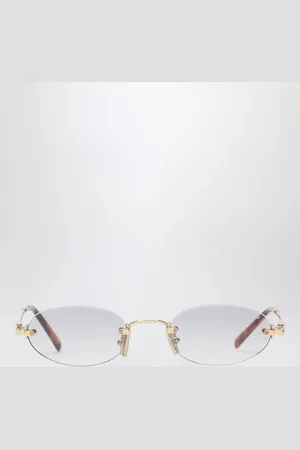 Miu Miu Logo gold/transparent sunglasses