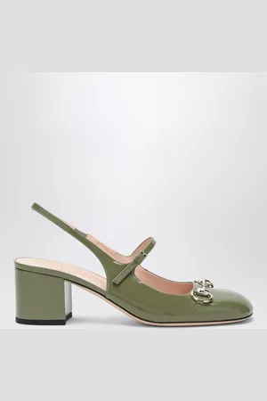 Gucci Patent leather loafer-style pumps