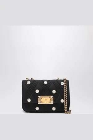 VALENTINO GARAVANI Quiltie 67 bag with ivory polka dots