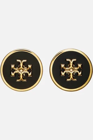 Tory Burch Kira Enamel Circle-Stud Earrings
