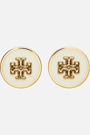 Tory Burch Kira Enamel Circle-Stud Earrings