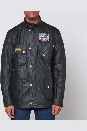 Barbour Union Jack Waxed Cotton Jacket - M