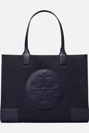 Tory Burch Ella Nylon & Faux Leather Small Tote Bag
