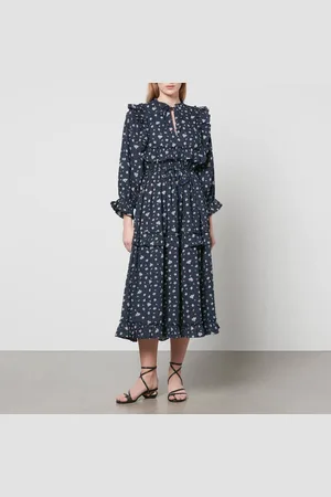 Stella Nova Barbara Floral-Print Cotton Midi Dress - DK 36/UK 10