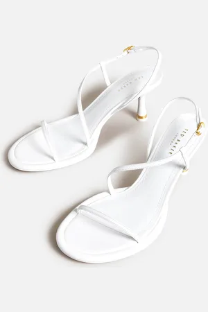 Women's Ted Baker London 'Naiss' Crystal Embellished T-Strap Sandal | White  high heel sandals, T strap sandals, White high heel shoes