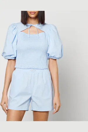 Résumé Romeo Shirred Cotton-Blend Blouse - DK 40/UK 12
