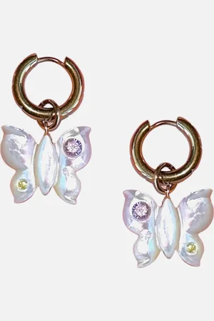 NOTTE Farfalla Glow Mother of Pearl Gold-Plated Earrings