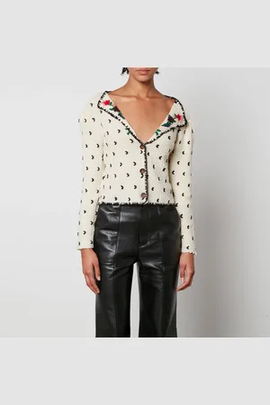 Tach Farah Hand-Knitted Wool Cardigan - L