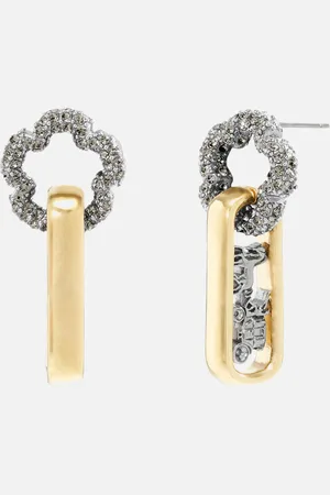 Coach Tearose Statement Gold and Silver-Tone Earrings